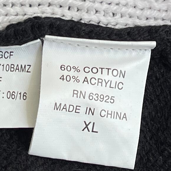 Ugly Christmas Sweater Mustache Christmas Tree Crewneck Size XL NWOT - Picture 4 of 4